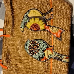 NWOT vera bradley straw bag